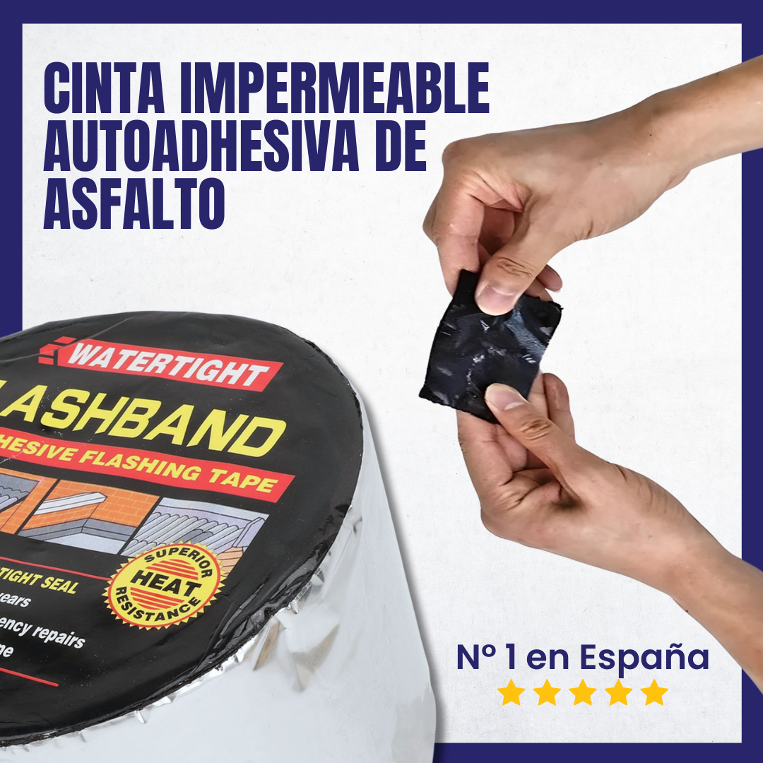 Cinta impermeable autoadhesiva de asfalto